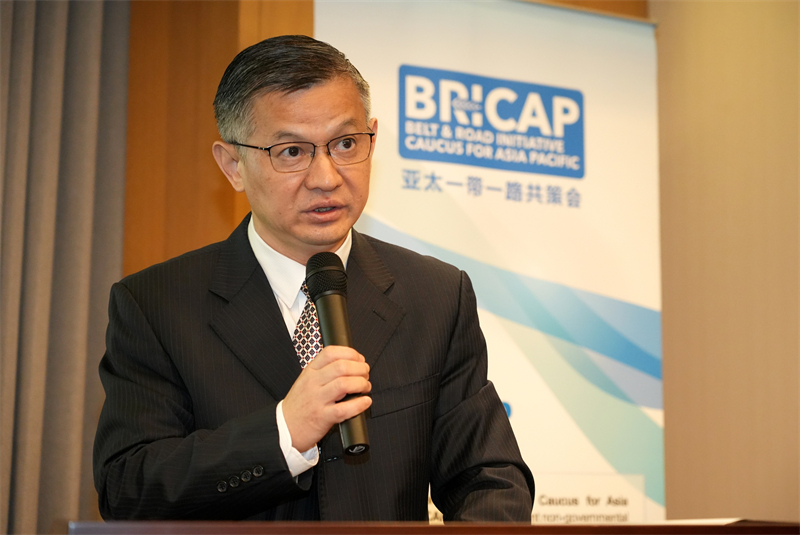 鄭學(xué)方作主旨演講。主辦方供圖