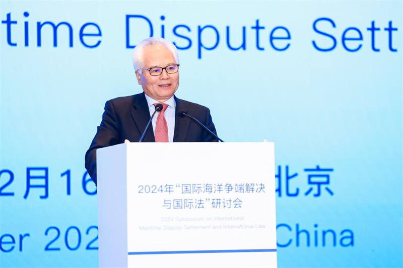 華陽(yáng)海洋研究中心理事長(zhǎng)、中國(guó)南海研究院學(xué)術(shù)委員會(huì)主席吳士存在開幕式致歡迎辭。華陽(yáng)海洋研究中心供圖