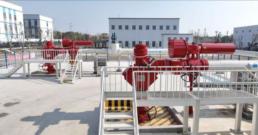 300兆瓦壓氣儲能示范工程鹽穴儲氣庫井場。受訪者供圖