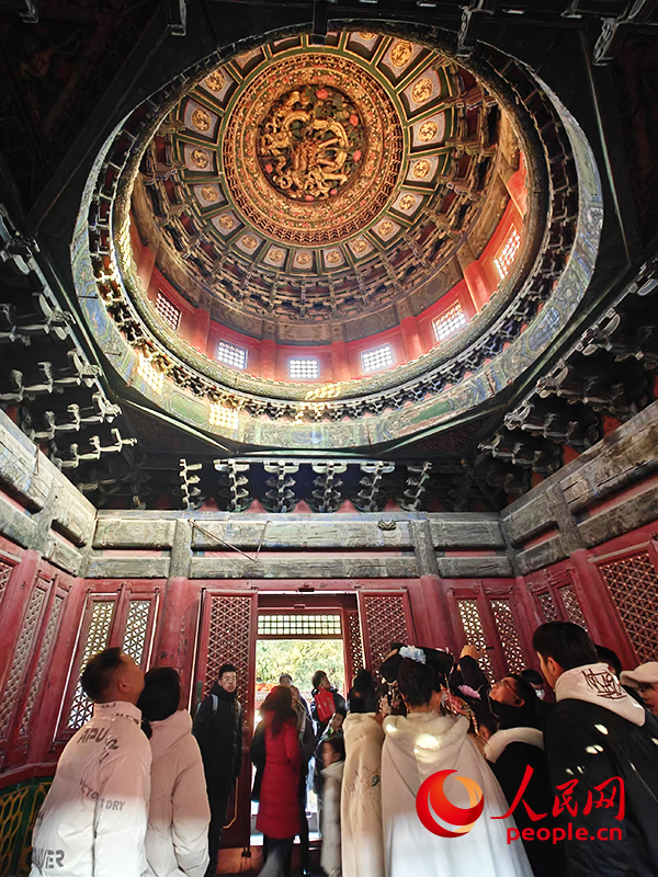 2025年1月，游客正在故宮博物院參觀。人民網(wǎng)記者 韋衍行攝