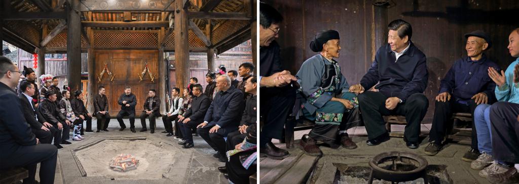 左圖由新華社記者謝環(huán)馳拍攝；右圖由新華社記者蘭紅光拍攝。