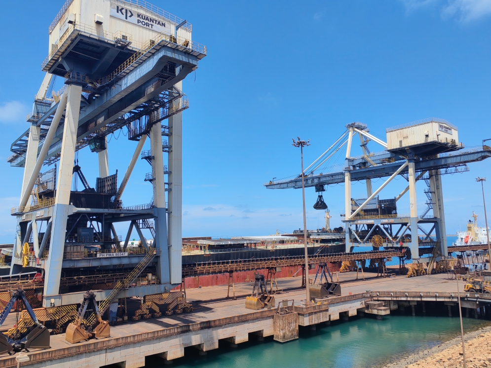 關(guān)丹港一景。（人民日?qǐng)?bào)記者楊一 攝）