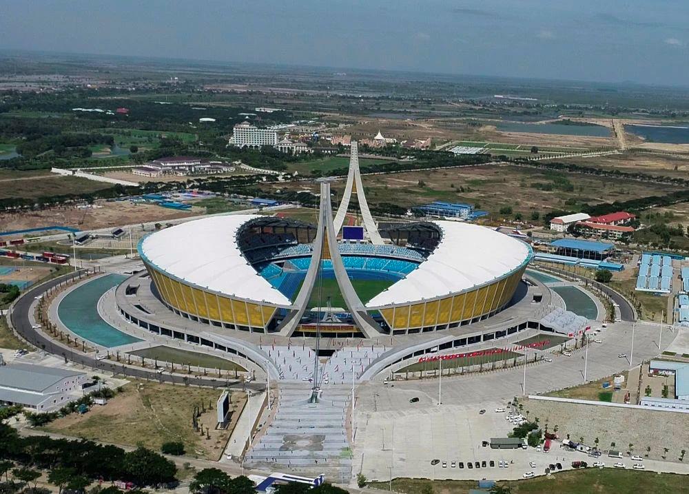 由中國(guó)援建的柬埔寨國(guó)家體育場(chǎng)項(xiàng)目于2021年12月18日正式啟用。