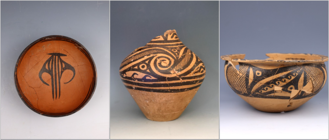 甘肅臨洮寺洼遺址出土的馬家窯類型彩陶。全國十大考古新發(fā)現(xiàn)活動辦公室供圖