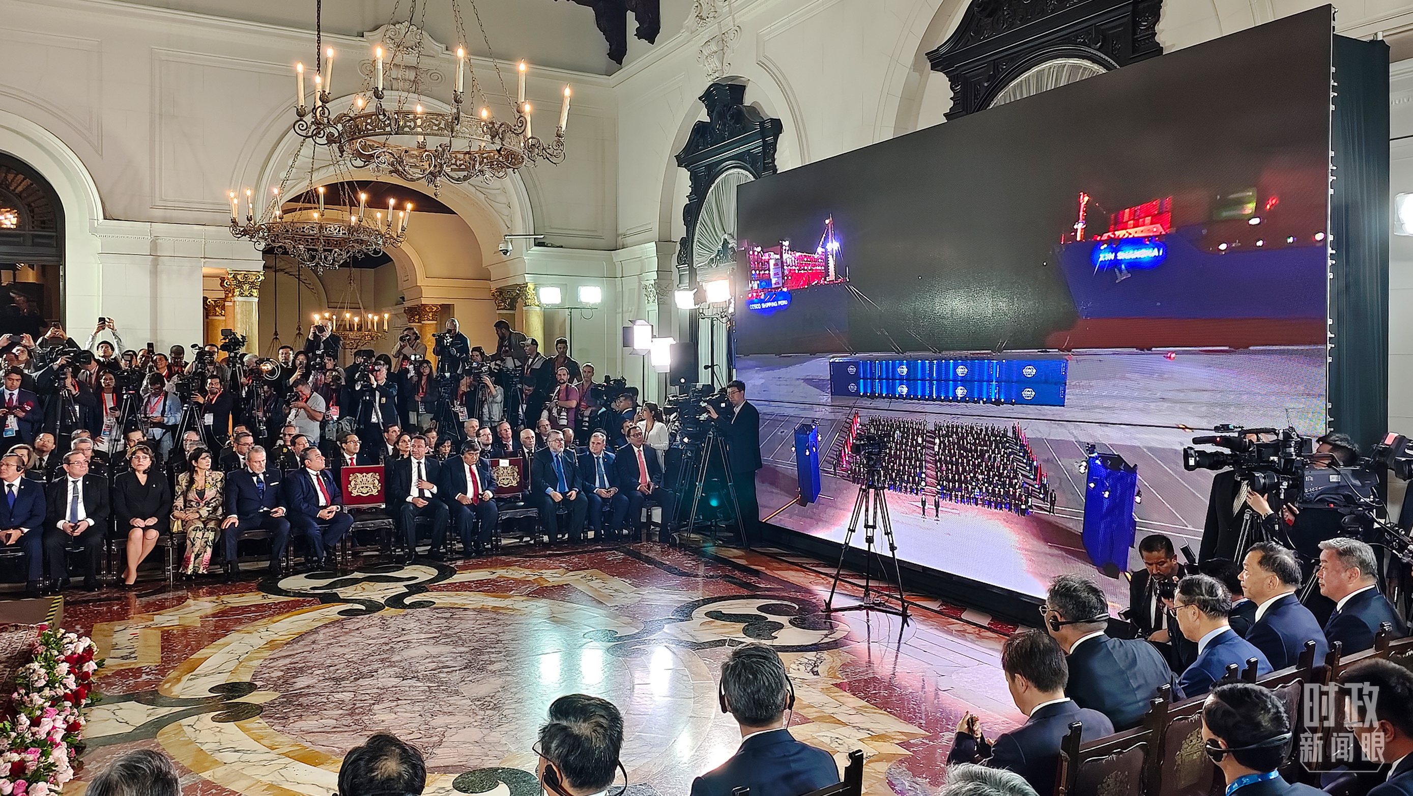 錢凱港開港儀式現(xiàn)場。（總臺央視記者韓銳拍攝）