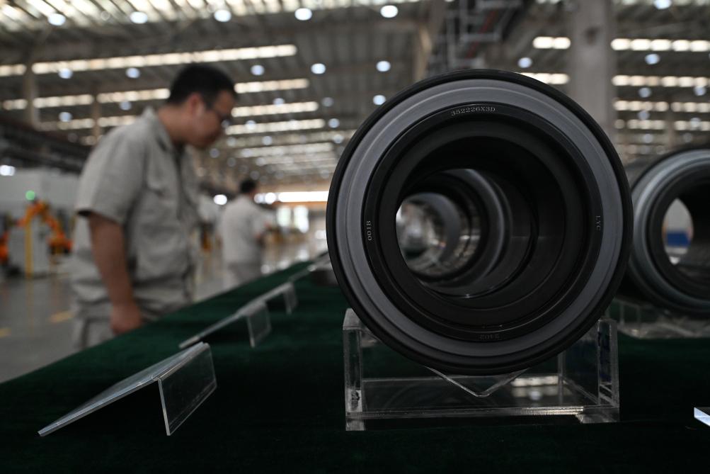 這是洛陽軸承集團股份有限公司生產(chǎn)的軸承產(chǎn)品。新華社記者 李嘉南 攝